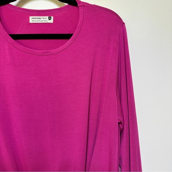 Jackson Rowe | Pink Knotty Long Sleeve Tee - Picture 3 of 5